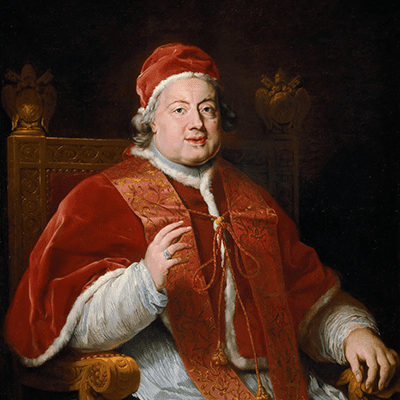 Ritratto di papa Clemente XIII conservato nei Musei Vaticani